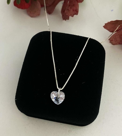 Colar Ponto de Luz Coração 8mm