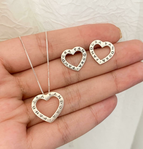 Conjunto de Coração Vazado Inspiração