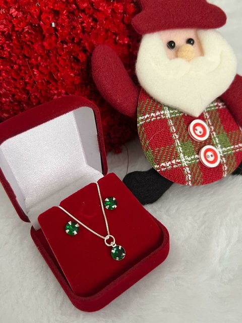 Conjunto Ponto de Luz Verde Esmeralda