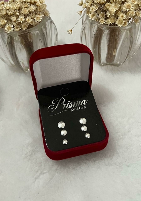 Trio de Brincos Redondos