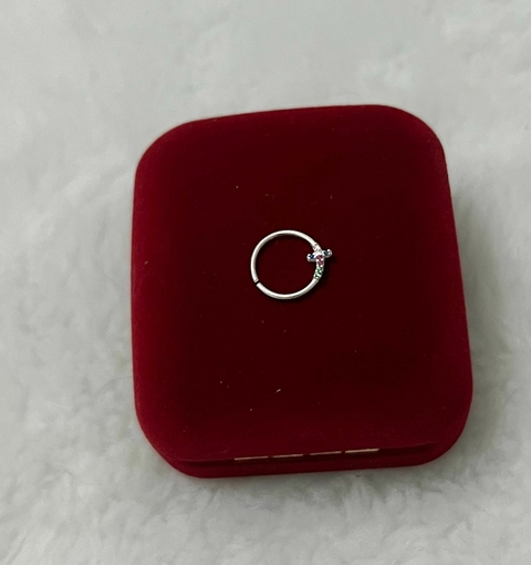 Piercing pra cartilagem argolinha cruz colorida