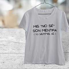 REMERA NO SÉ - comprar online