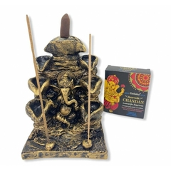 Incensário Cascata Deus Ganesha 8 Quedas 14x10cm na internet