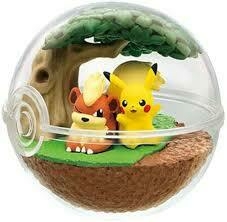 Pokemon Re-Ment Terrarium 7 - Pikachu y Growlithe