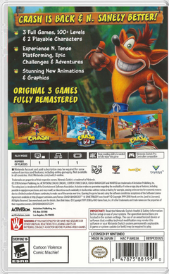 Crash Bandicoot N. Sane Trilogy - comprar online