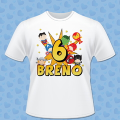 CAMISA INFANTIL PERSONALIZADA - 2 A 10 ANOS