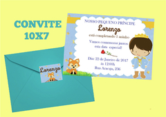 CONVITE PERSONALIZADO - SIMPLES (PEQUENO) TAMANHO 10X7
