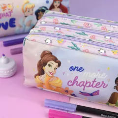 Estojo Triplo em DAC Tecido Princesas na internet