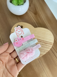 HAIR CLIPS PEPPA PIG