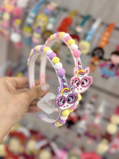 TIARA UNICÓRNIO POMPONS - comprar online