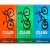 Imagem do Suporte de Parede Clug para Bicicleta MTB 58-69mm Preto/Branco