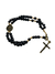 Terço pulseira pau Brasil preto N. Sra. das Graças.