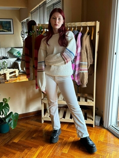 Sweater rayitas crudo en internet