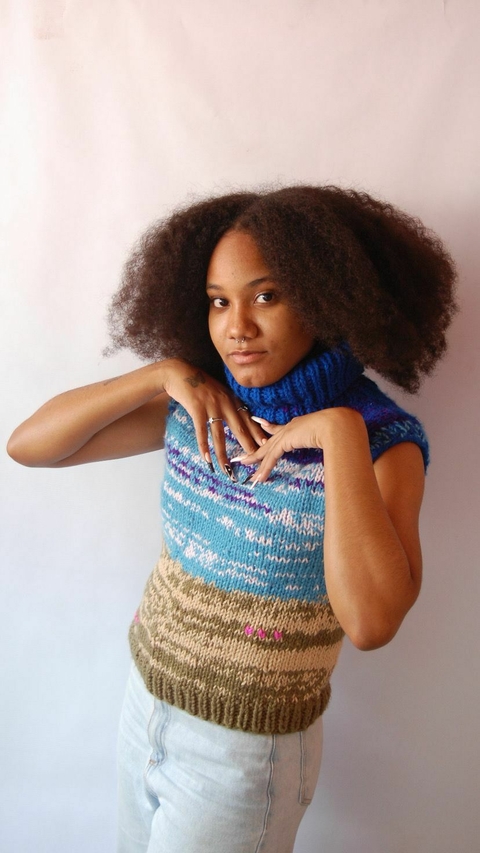 PRE ORDER - Chaleco paisaje doble hebra