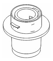 Porta Lampara 2 Polo P/faro Baiml 1800