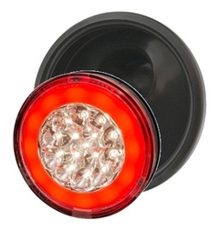 Faro Baiml 3300 Electr.12/24v.rojo/cristal