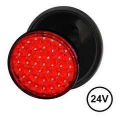 Faro Baiml 3000 Electr.24v.rojo Bipolar (39 Led) C/ficha