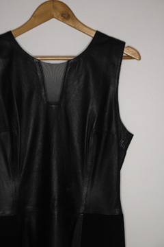 Vestido Isa Couro