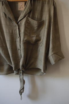 Camisa Livia Cropped Verde - loja online
