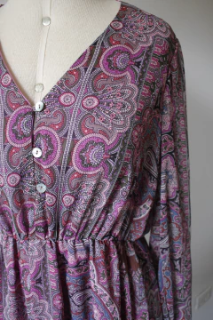 Vestido Suria Boho Rosado na internet