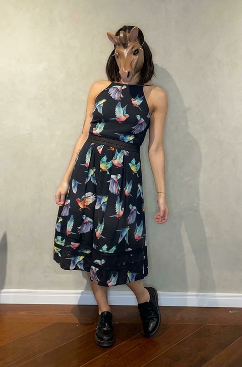 Vestido Suria Pássaros