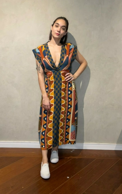Vestido Livia estampa Boho