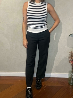 Calça Trama Alfaiataria Preta - comprar online