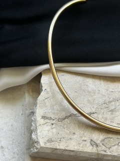 Chocker aro rigida espessura grossa dourado na internet