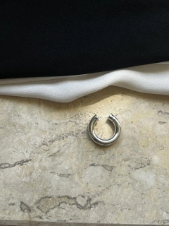Piercing fake tubular fino ródio branco - comprar online