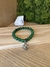 PULSEIRA QUARTZO VERDE COM PINGENTE TREVO DE QUATRO FOLHA