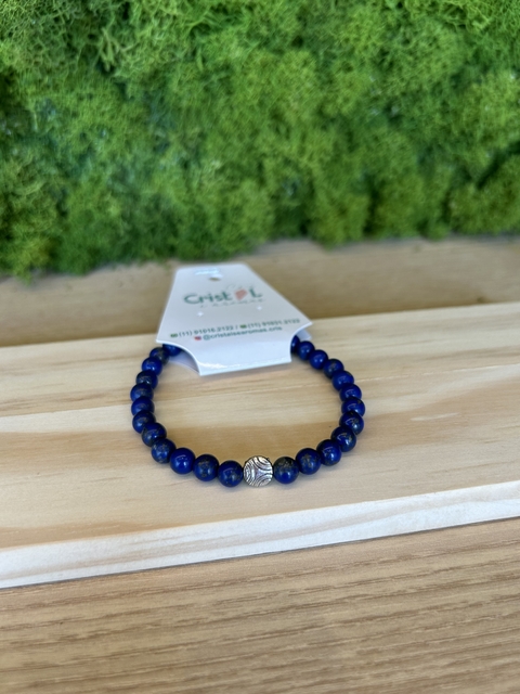 PULSEIRA LÁPIS-LAZÚLI COM ENTREMEIO