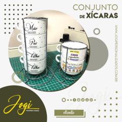 Conjunto Xícaras com suporte