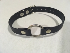 choker ring 15 mm negro opaco
