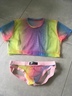 Croptop rainbow - comprar online