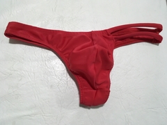 tanga en lycra colorada talle M