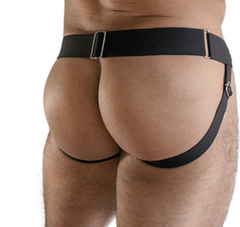 Jockstrap regulable microtul negro en internet