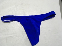 tanga en lycra color azul M - comprar online