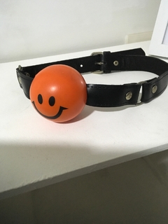 mordaza cuero regulable pelota espuma