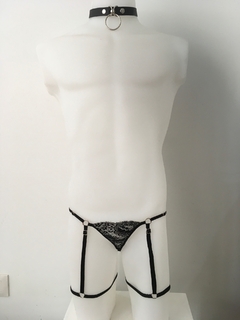 Arnes liguero con tanga encaje - comprar online