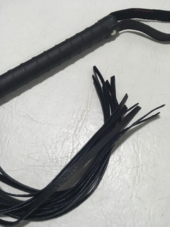 fusta de cuero con flecos - comprar online