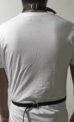 Arnes en cuero fino cuello/cintura - comprar online