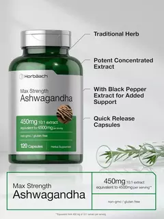Ashwagandha HORBAACH 450MG 120 CAPS. en internet