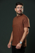 Camiseta Gola Alta Essencial Madeira - comprar online