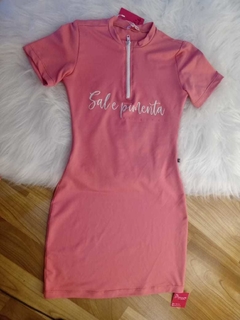 Vestido Sal e Pimenta Com Zíper - Princesa da Moda by Amanda