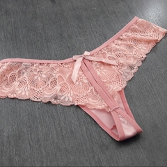 Kit com 5 tangas em tecido e renda