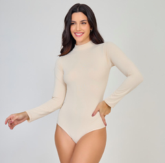 Body Manga Longa Em Poliamida