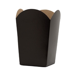 Caja Pochoclera Negra x 10