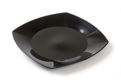 Plato Plastico Rigido Negro x 10u