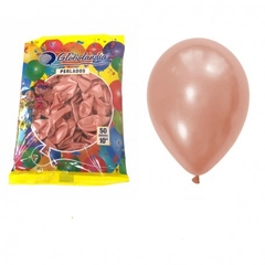 Globos Rosa Gold 10'' x 10u - Globolandia