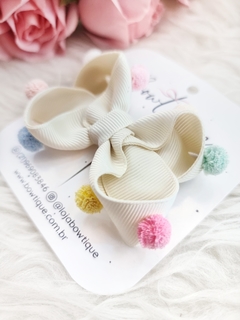 Laço Julia pompom M - comprar online